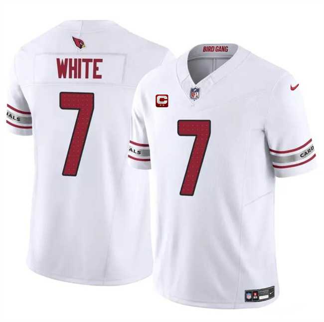 Men & Women & Youth Arizona Cardinals #7 Kyzir White White 2024 F.U.S.E. With 2-Star C Patch Vapor Untouchable Limited Stitched Jersey